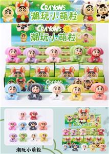 12入树脂植绒/蜡笔小新/混色混款 - OBL10412296