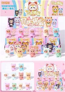 12入树脂植绒/亿万猫翁/ 混色混款 - OBL10412297