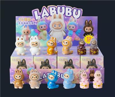 12入电镀树脂植绒/天使拉布布/混色混款 - OBL10412311