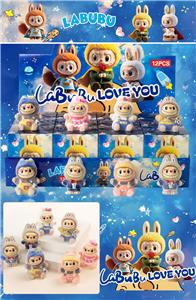 12入树脂植绒/娃衣拉布/混色混款 - OBL10412313