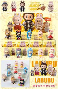 12入电镀树脂植绒/全家福拉布/混色混款 - OBL10412317