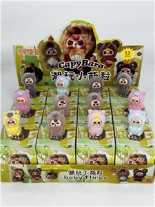 12入树脂植绒/卡皮巴拉/混色混款 - OBL10412329