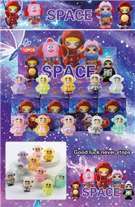 12入树脂植绒/宇航员/混色混款 - OBL10412346