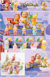 12入树脂植绒/星星人/混色混款 - OBL10412349