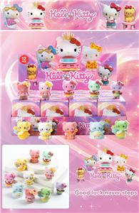 12入树脂植绒/粉色KITTY猫/混色混款 - OBL10412355