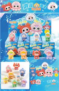 12入树脂植绒/海洋之心/混色混款 - OBL10412359