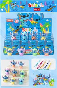 pvc史迪盲盒（24入吊绳）/植绒款/混色混款 - OBL10412373