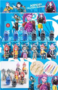 PVC烈魔女团盲盒（24入吊绳） /植绒款/混色混款 - OBL10412401