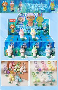 pvc美人鱼盲盒（12入钥匙扣）/植绒款/混色混款 - OBL10412444