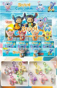  pvc史迪仔拉布盲盒（12入钥匙扣）/植绒款/混色混款 - OBL10412447