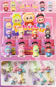 pvc蝴蝶拉布盲盒（12入钥匙扣）/植绒款/混色混款 - OBL10412449