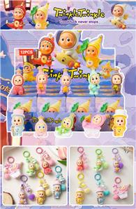 星星人盲盒（12入钥匙扣）/树脂植绒款/混色混款 - OBL10412463