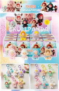 新款耳机SP盲盒 （12入钥匙扣）/树脂植绒款/混色混款 - OBL10412465