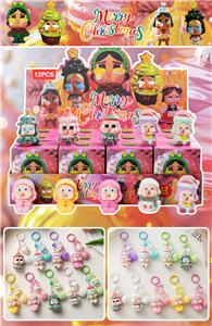 哭娃圣诞树盲盒（12入钥匙扣）/树脂植绒款/混色混款 - OBL10412467