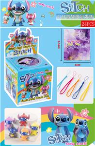 大号史迪仔抽抽乐（24入挂绳）/软胶/混色混款 - OBL10412481