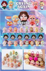 太阳花哭娃（24入门型扣）/树脂植绒款/混色混款 - OBL10412500