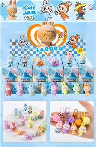 PVC瑜伽拉布（24入门型扣）/软胶植绒款/混色混款 - OBL10412504