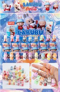 盒庄24只/软胶拉布可乐小号挂绳 - OBL10412512