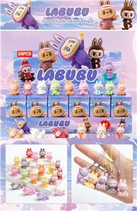 树脂瑜伽拉布（24入吊绳）/植绒款/混色混款 - OBL10412513