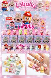 树脂拉布布经典款（24入吊绳）/植绒款/混色混款 - OBL10412515