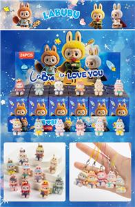 树脂娃衣（24入吊绳）/植绒款/混色混款 - OBL10412518