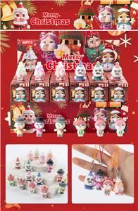 盒庄48只/圣诞拉布软胶挂绳盲盒/植绒款/混色混款 - OBL10412530