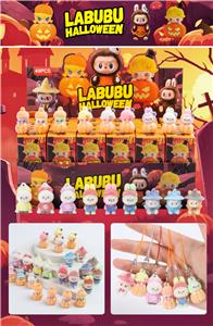 盒庄48只/南瓜拉布软胶挂绳盲盒/植绒款/混色混款 - OBL10412532