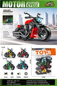 惯性声光小摩托车（哈雷）（惯性玩具惯性车惯性摩托车惯性哈雷摩托车惯性仿真车模惯性灯光音乐玩具惯性灯光音乐摩托车） - OBL10412878
