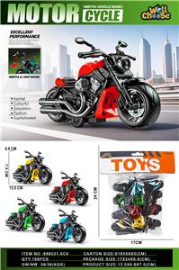 惯性小摩托车（哈雷）（惯性玩具惯性车惯性摩托车惯性哈雷摩托车惯性仿真车模） - OBL10412879