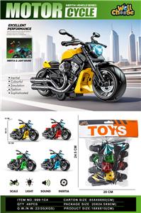 惯性声光摩托车（哈雷）（惯性玩具惯性车惯性摩托车惯性哈雷摩托车惯性仿真车模惯性灯光音乐玩具惯性灯光音乐摩托车） - OBL10412880