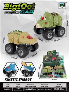 滑行鳄鱼+三角龙大脚车（带灯光音乐） 
 4只装 - OBL10413166