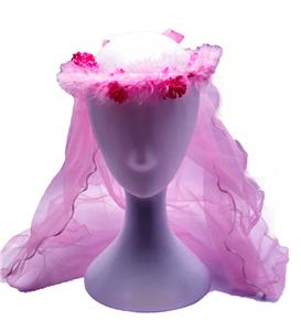 带电闪光6朵小花加毛巾头纱 - OBL10415953