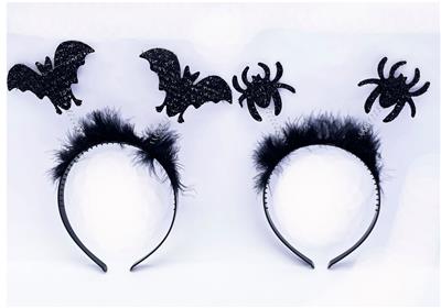 蜘蛛蝙蝠头饰加毛条 - OBL10416025