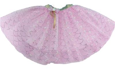 彩印花纹双层裙子加蝴蝶结 - OBL10416164