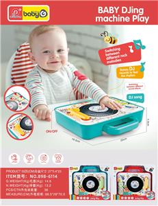 母婴玩具 婴童 益智玩具乐器宝宝早教启蒙音乐玩具、婴儿益智仿真DJ台、幼儿歌曲经典留声器  （2色混装） - OBL10416261