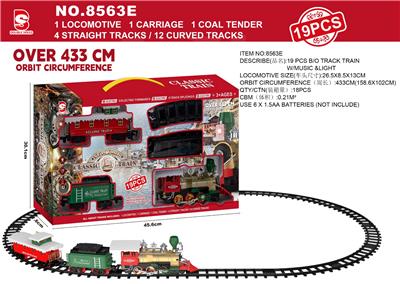 19PCS电动圣诞轨道火车带灯光音乐 - OBL10416897