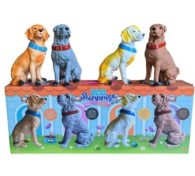 4只搪胶大狗撕窗盒 - OBL10417097