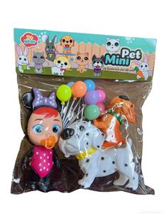 2只小狗配娃娃卡头装 - OBL10417106