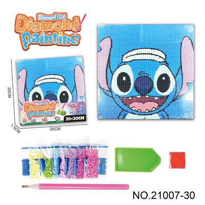 史迪仔系列-点钻相框5D钻石画(20x20CM) - OBL10417192