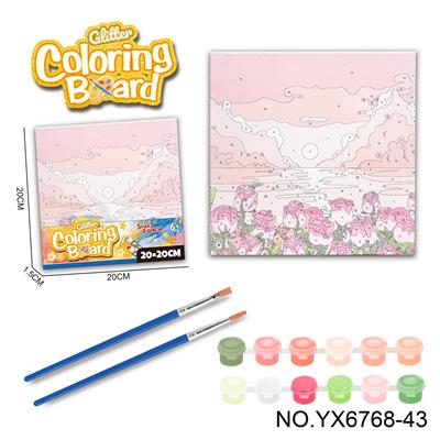 风景系列-涂鸦数字油画（20*20CM） - OBL10417265