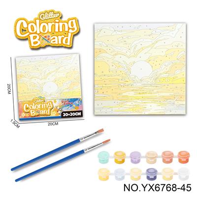 风景系列-涂鸦数字油画（20*20CM） - OBL10417267