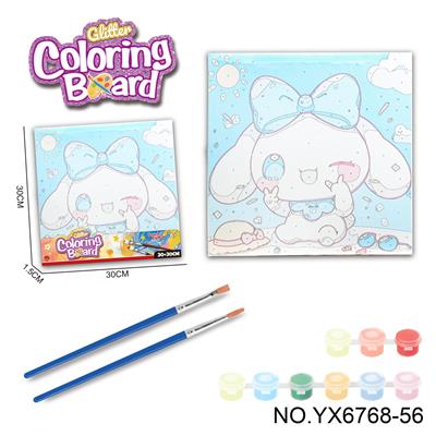 玉桂狗-涂鸦数字油画（30*30CM） - OBL10417273