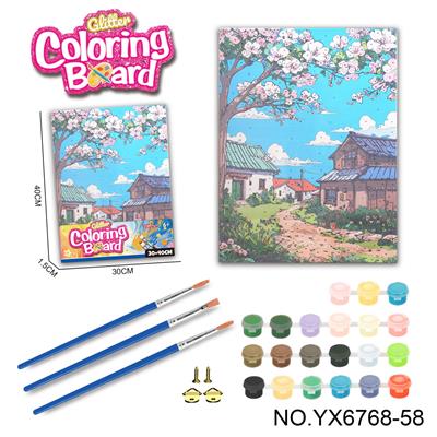 风景系列-涂鸦数字油画（30*40CM） - OBL10417275