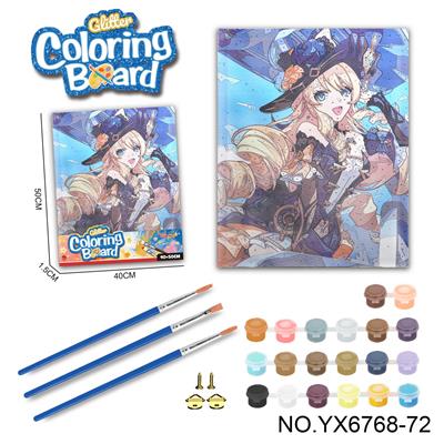 动漫系列-涂鸦数字油画（40*50CM） - OBL10417289