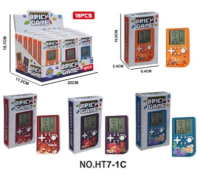 解压益智掌上经典游戏机（俄罗斯方块）2粒7号不包18PCS在入一个展示盒 - OBL10417380