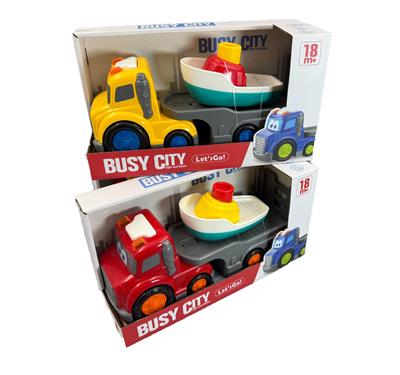 卡通卡车大托板运输拖船（2色混装） - OBL10418318