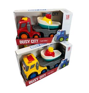 卡通卡车大托板运输拖船（2色混装） - OBL10418320