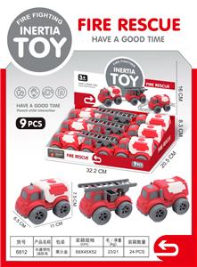 卡通惯性消防车(9只） - OBL10418790