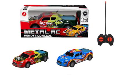 1:24合金遥控车（包电）（四通遥控车 27M遥控车 铁壳遥控车金属遥控车） - OBL10418794