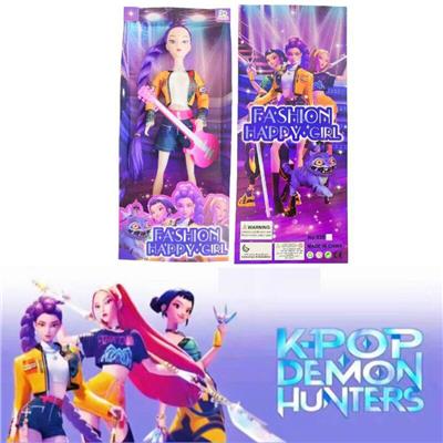 K-POP 猎魔女团动画版11.5寸12关节实身Rumi鲁米打歌芭比带武器 - OBL10420260